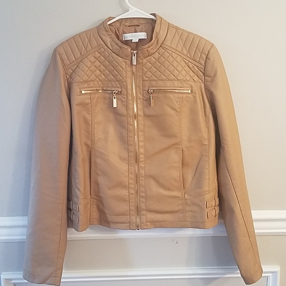 Tan Moto Jacket - Picture 1 of 4